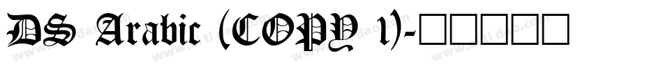 DS Arabic (COPY 1)字体转换